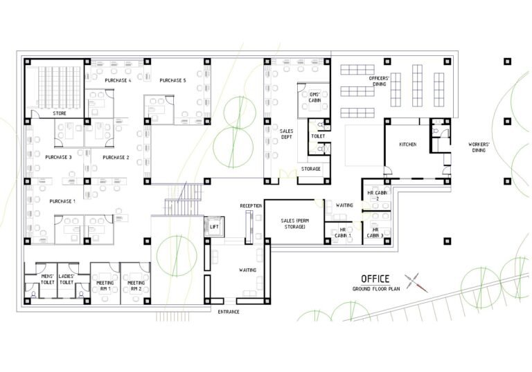 OFFICE GROUND FLOOR PLAN 1-Model