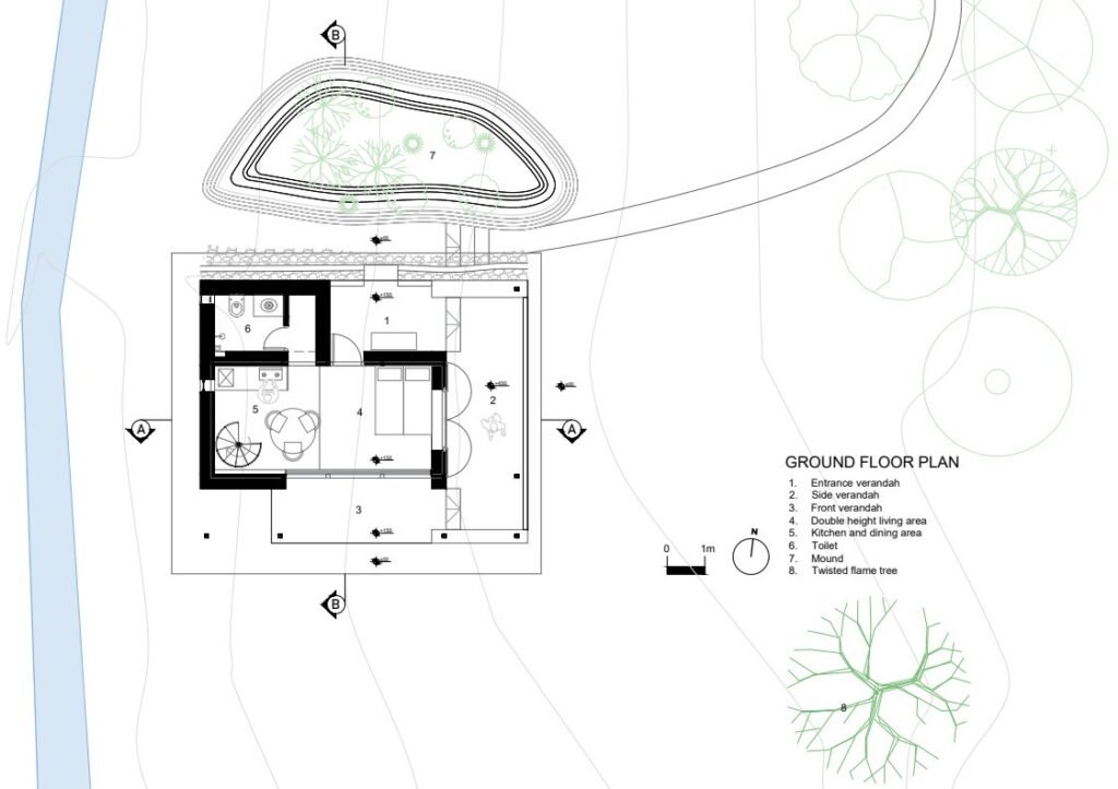 writers-cottage_fractalchaos-architects_GROUND FLOOR PLAN